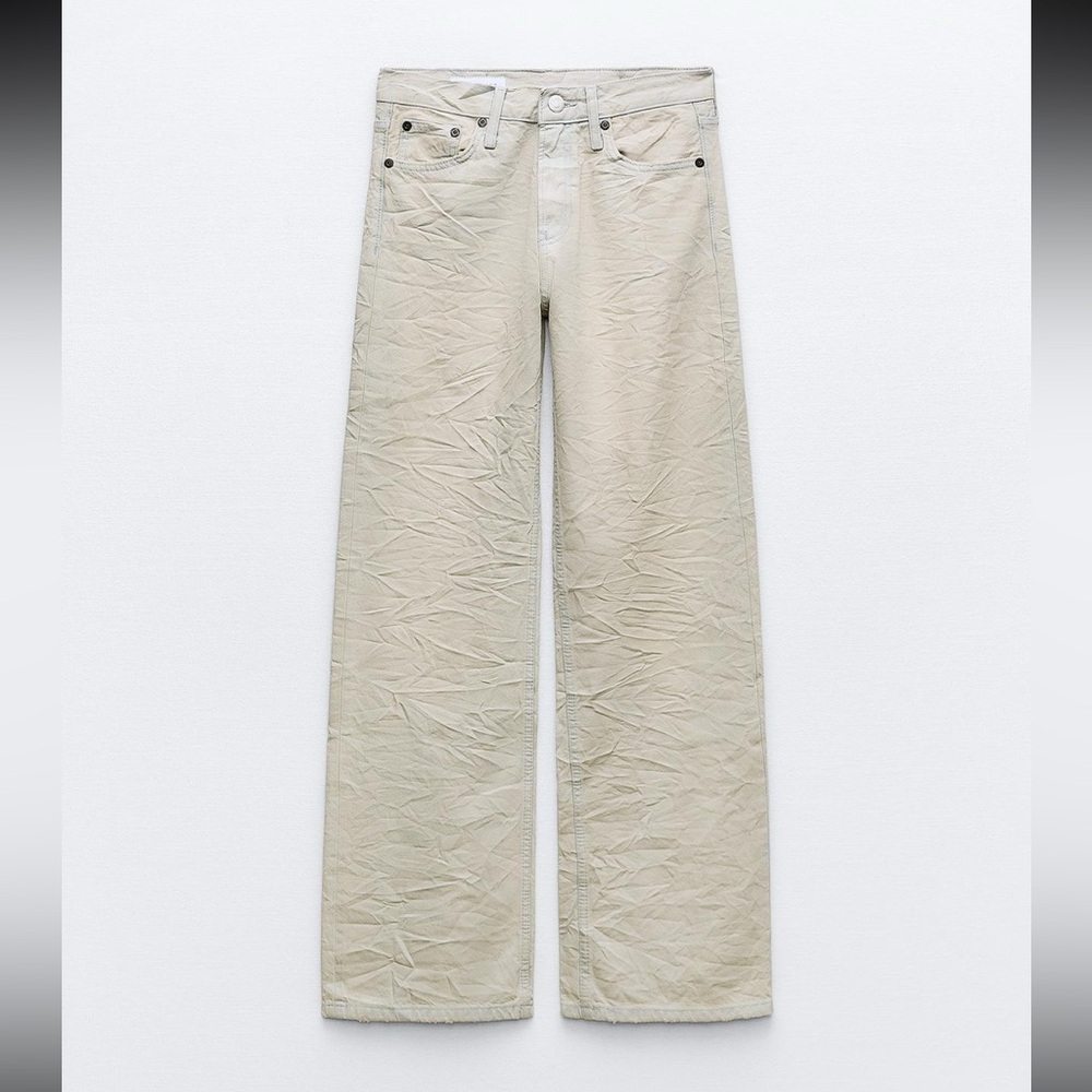 Zara Wrinkle effect jeans